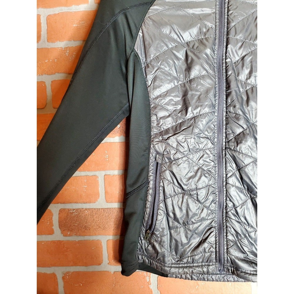 LL Bean Black Gray Wind Breaker Jacket Womens Size M - Picture 3 of 8